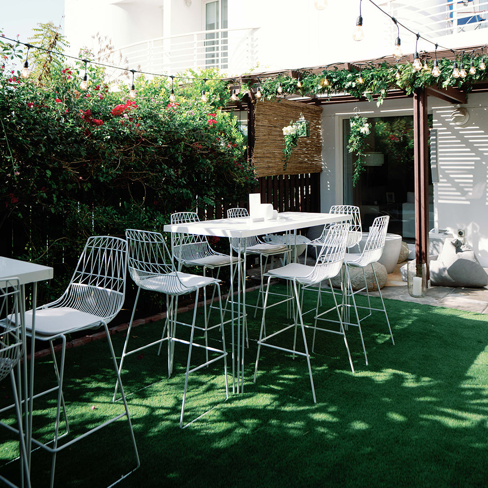 Arrow Bar Stool White