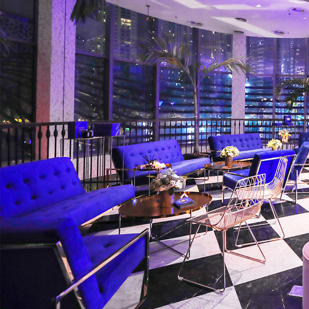 Elle Two Seater Sofa Blue