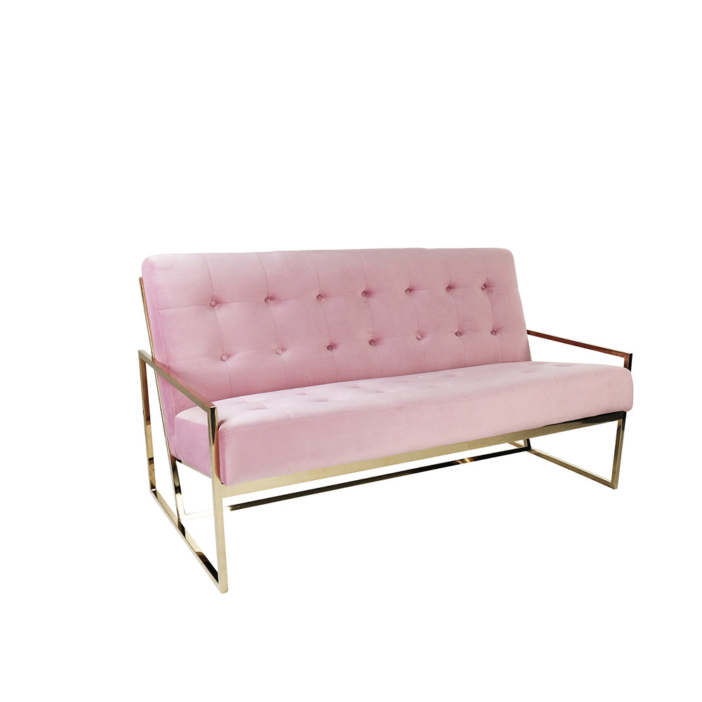 Elle Two Seater Sofa Pink