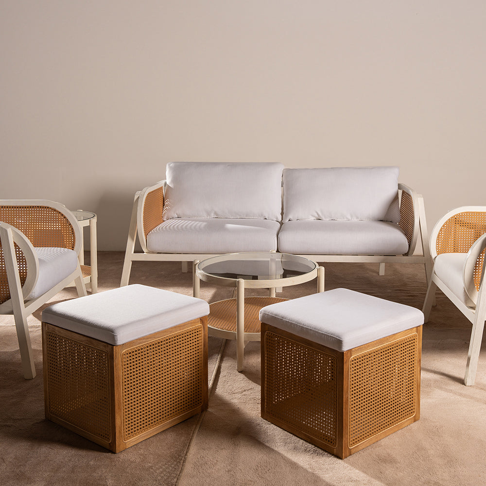 Hamilton Ottoman White