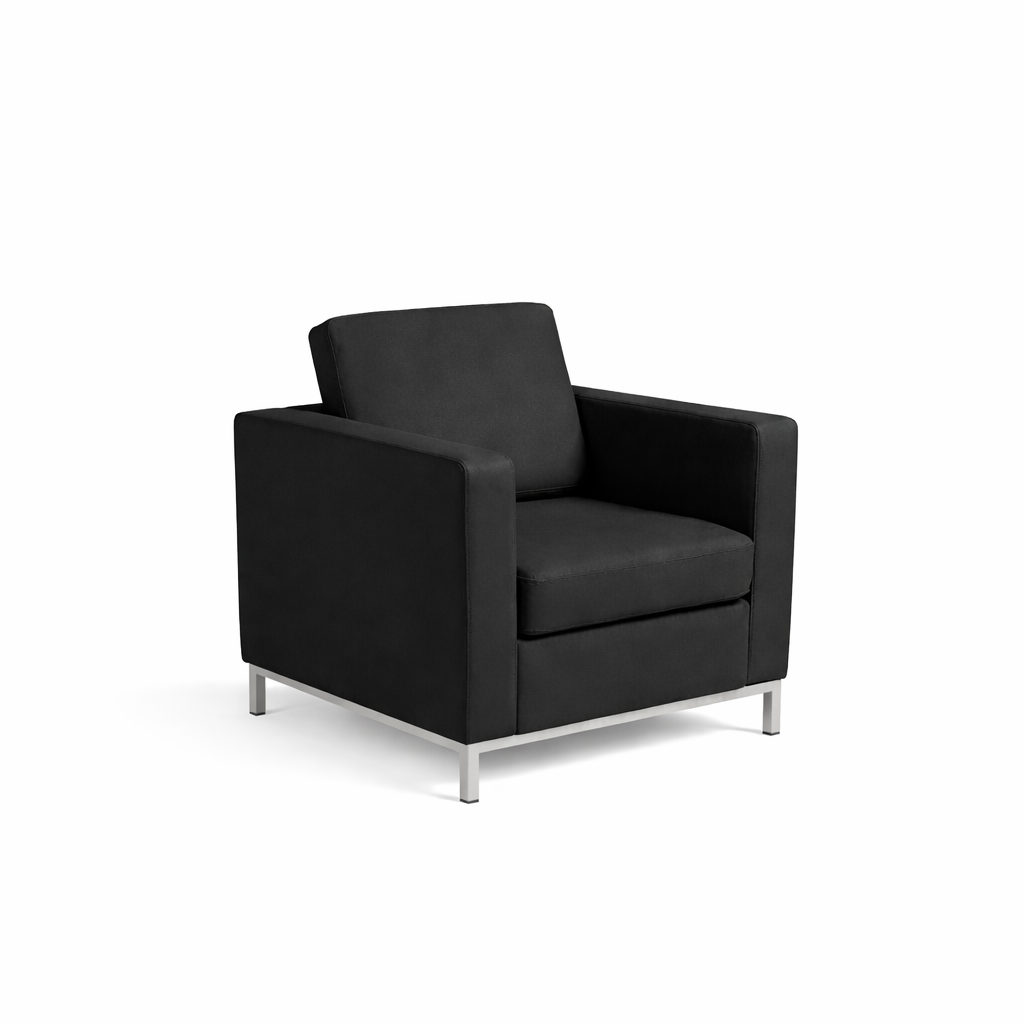 Knoll Single Seater Sofa Black