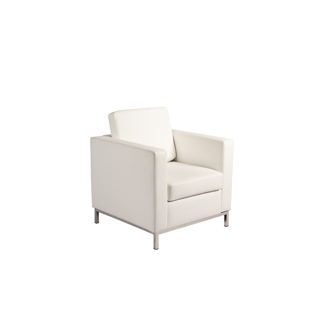 Knoll Single Seater Sofa White