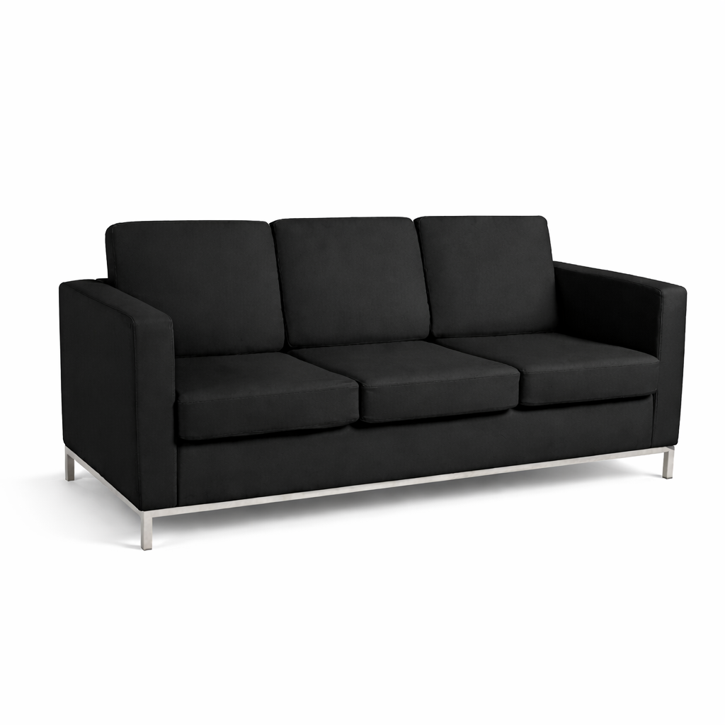 Knoll Three Seater Sofa Black