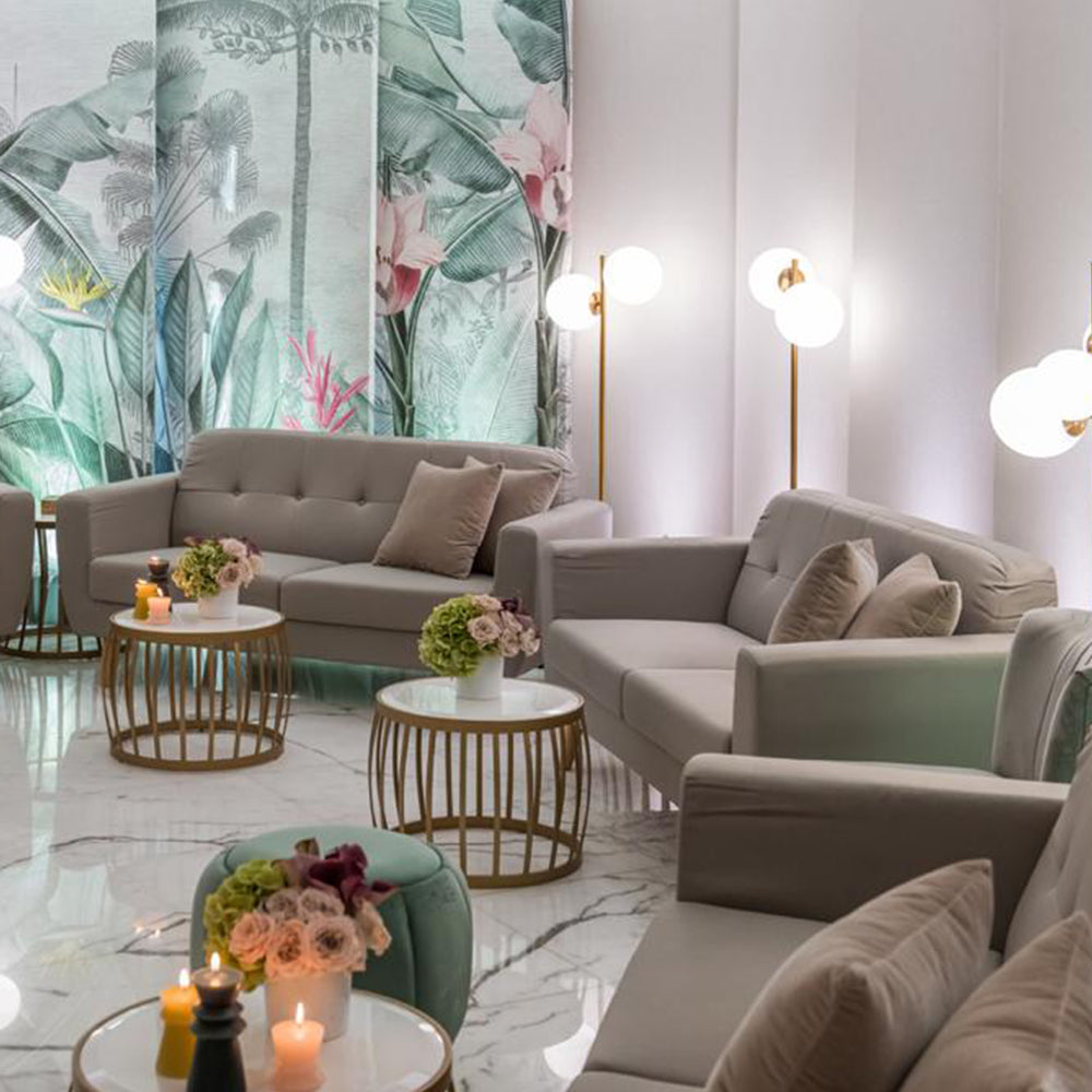 Scandinavian Two Seater Sofa Grey