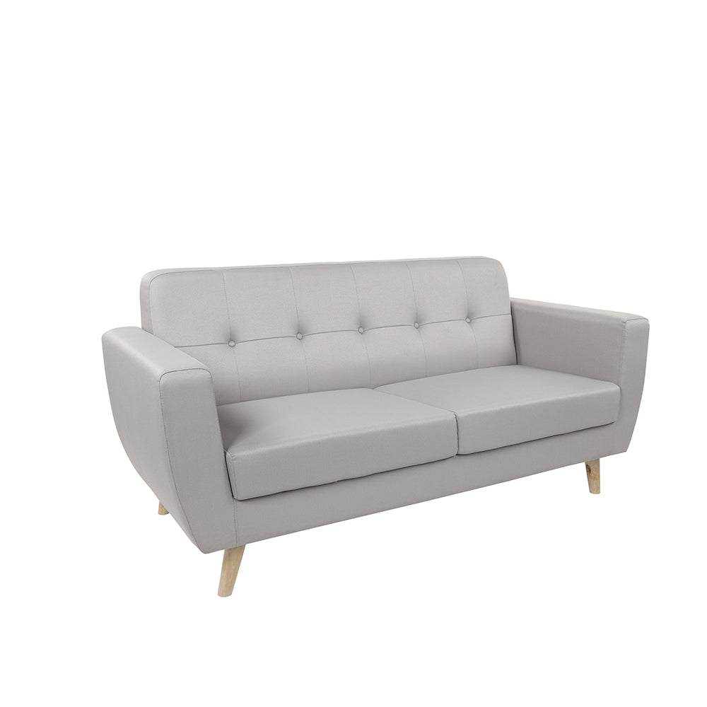 Scandinavian Two Seater Sofa Grey