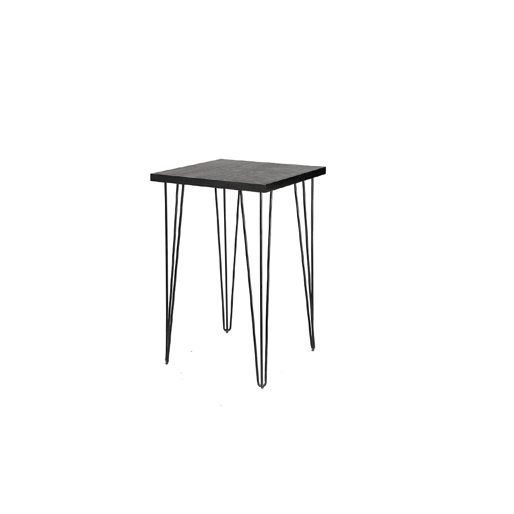 Blackwash Square Hairpin Cocktail Table