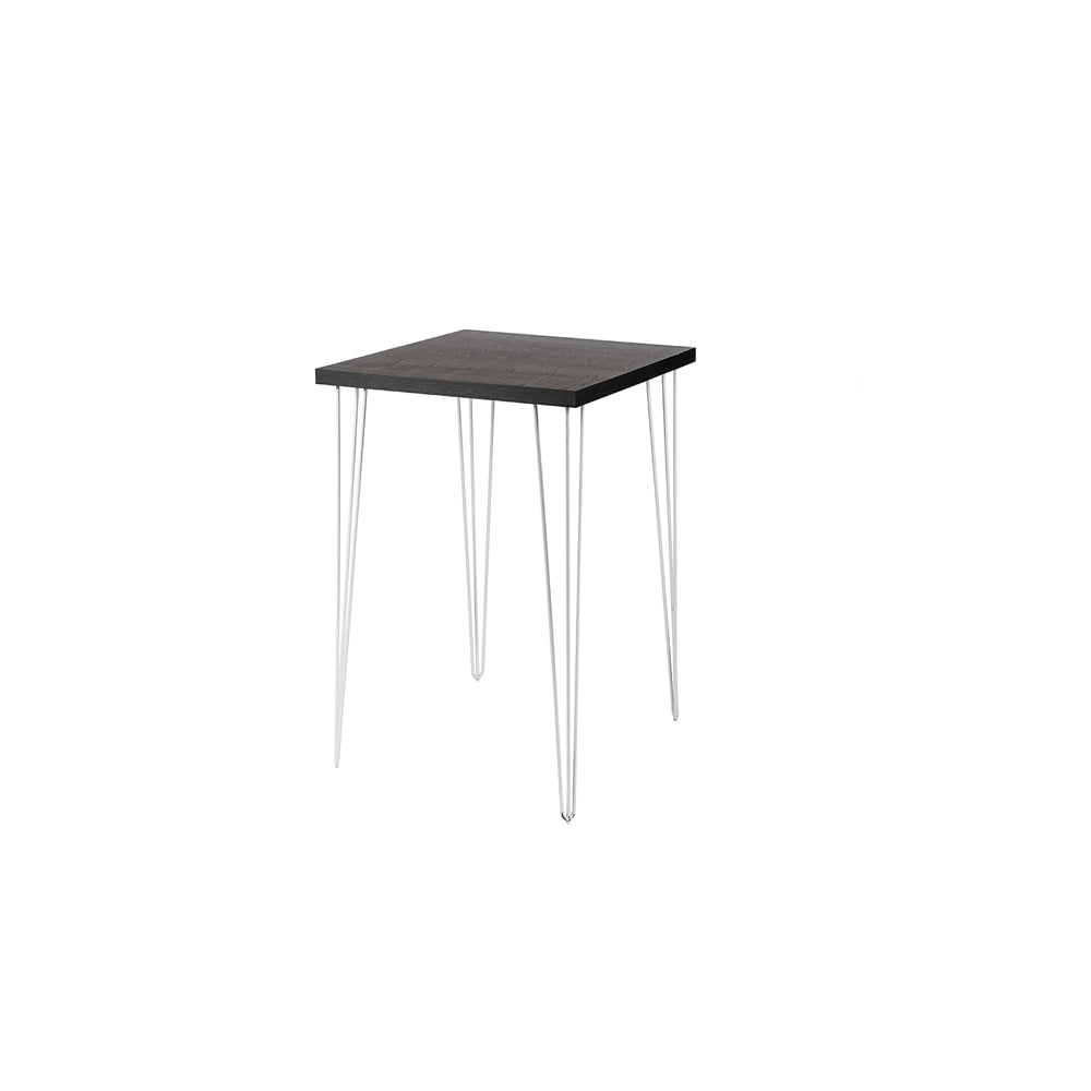 Blackwash Square Hairpin Cocktail Table