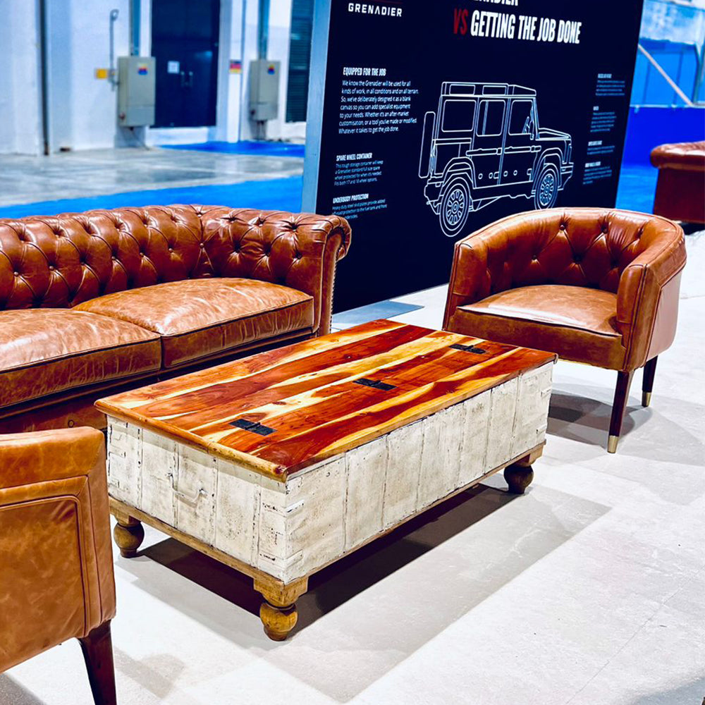 Vintage Chesterfield Single Seater Sofa Tan