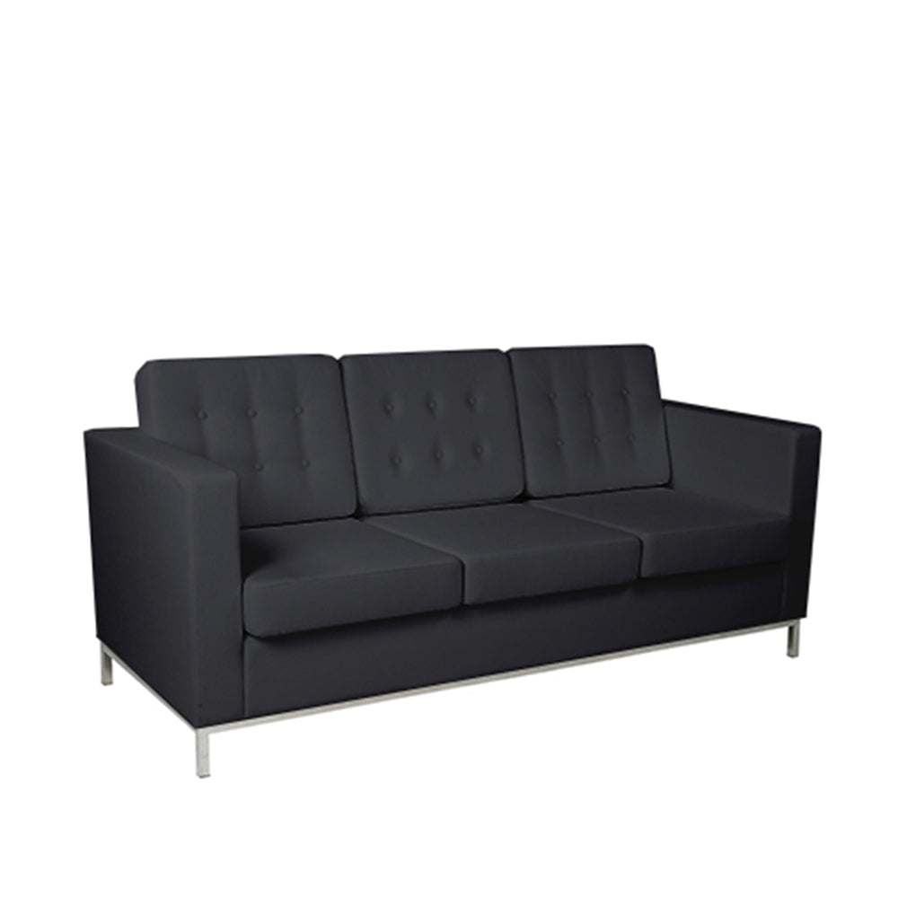Knoll Three Seater Sofa Black