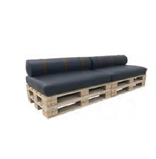 Pallet Double Sofa Black