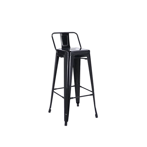 Tolix Bar Stool With Backrest