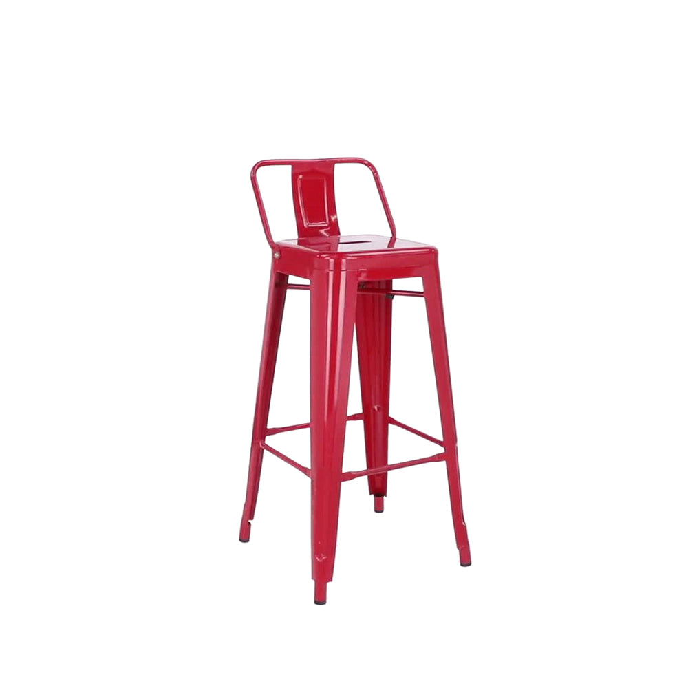 Tolix Bar Stool With Backrest