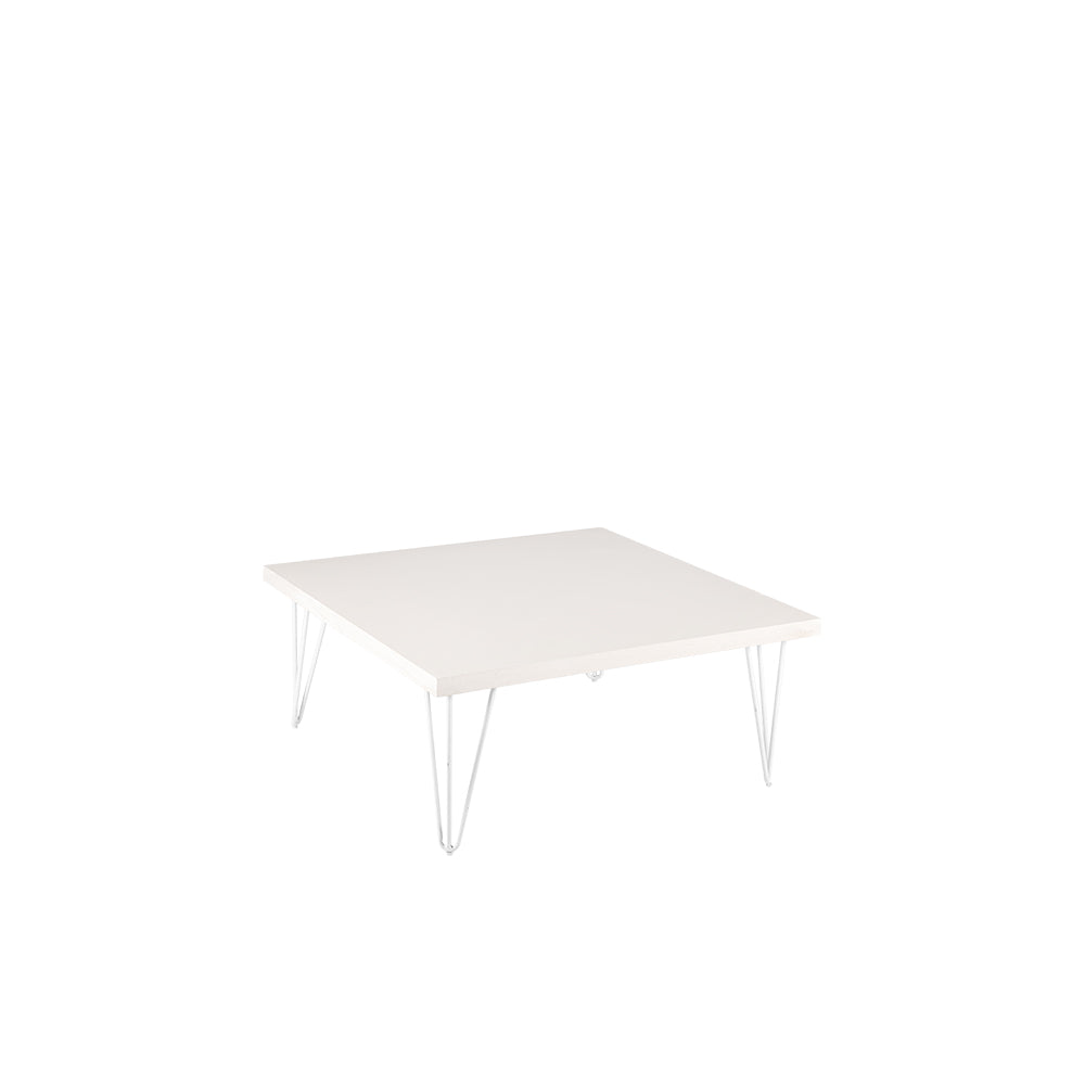 Whitewash Hairpin Coffee Table White