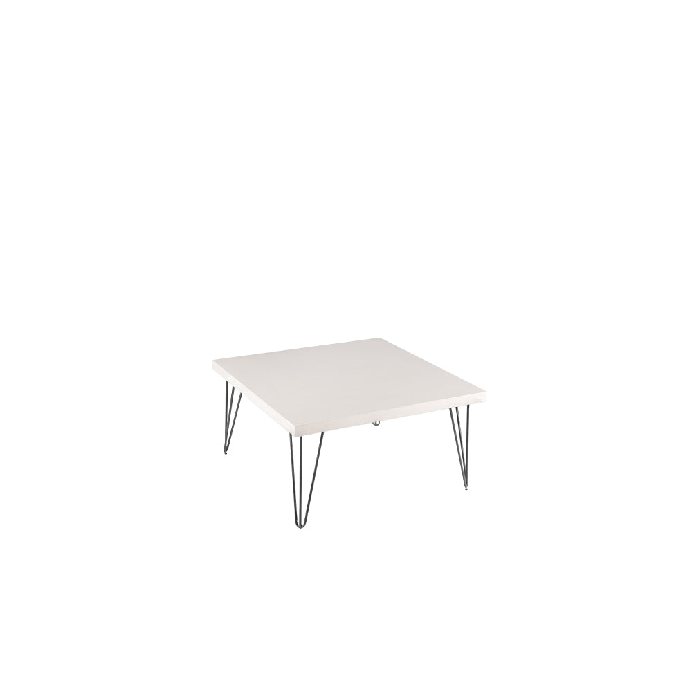 Whitewash Hairpin Coffee Table Black