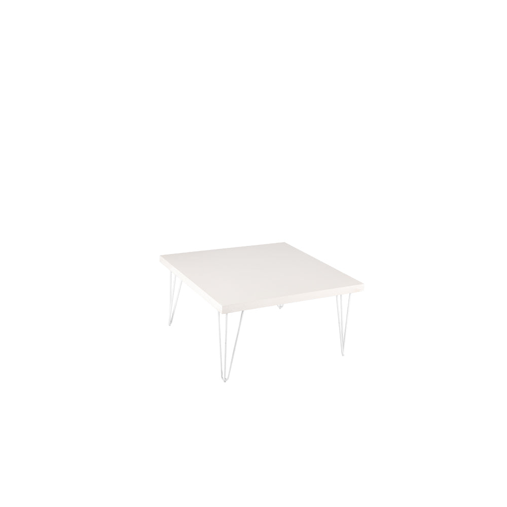 Whitewash Hairpin Coffee Table White