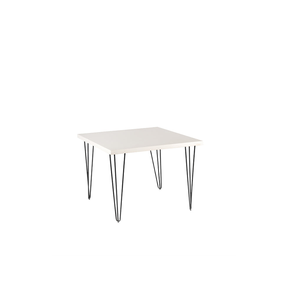 Whitewash Hairpin Cafe Table