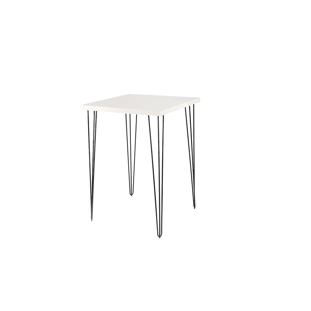 Whitewash Square Hairpin Cocktail Table
