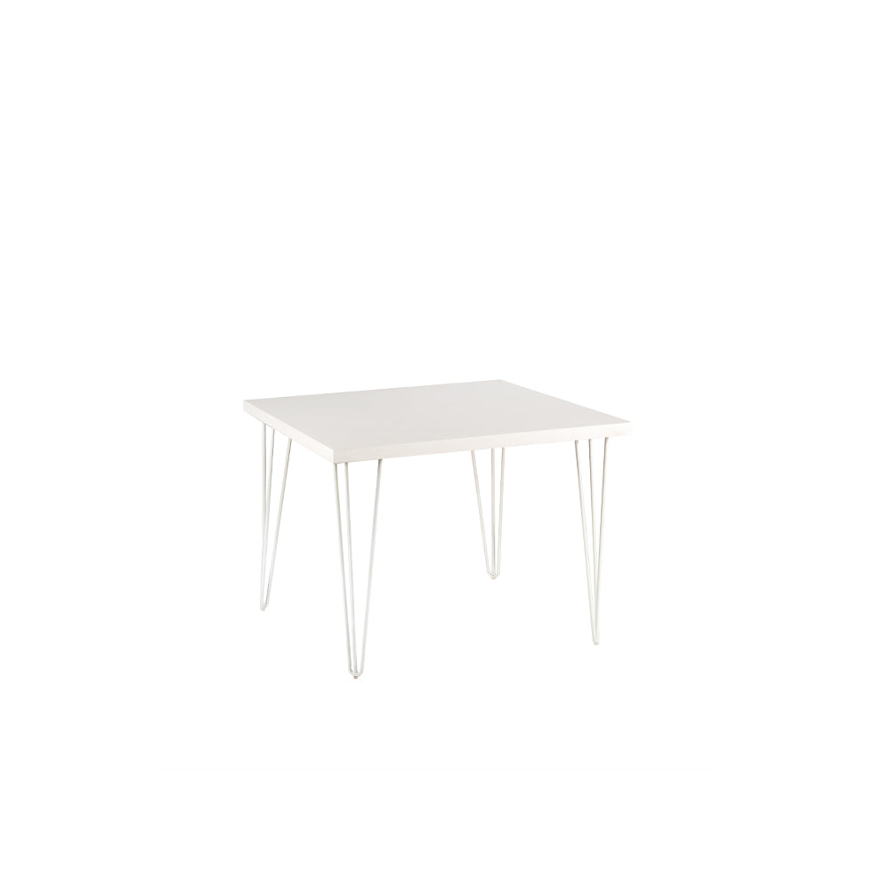 Whitewash Hairpin Cafe Table