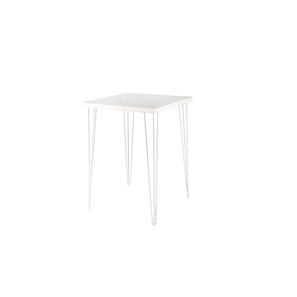 Whitewash Square Hairpin Cocktail Table