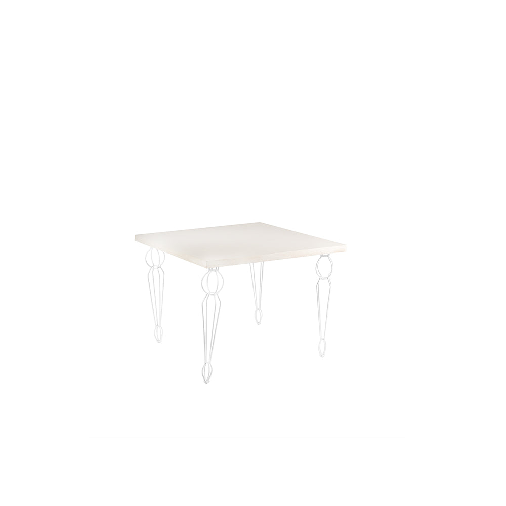 Whitewash Parisian Cafe Table