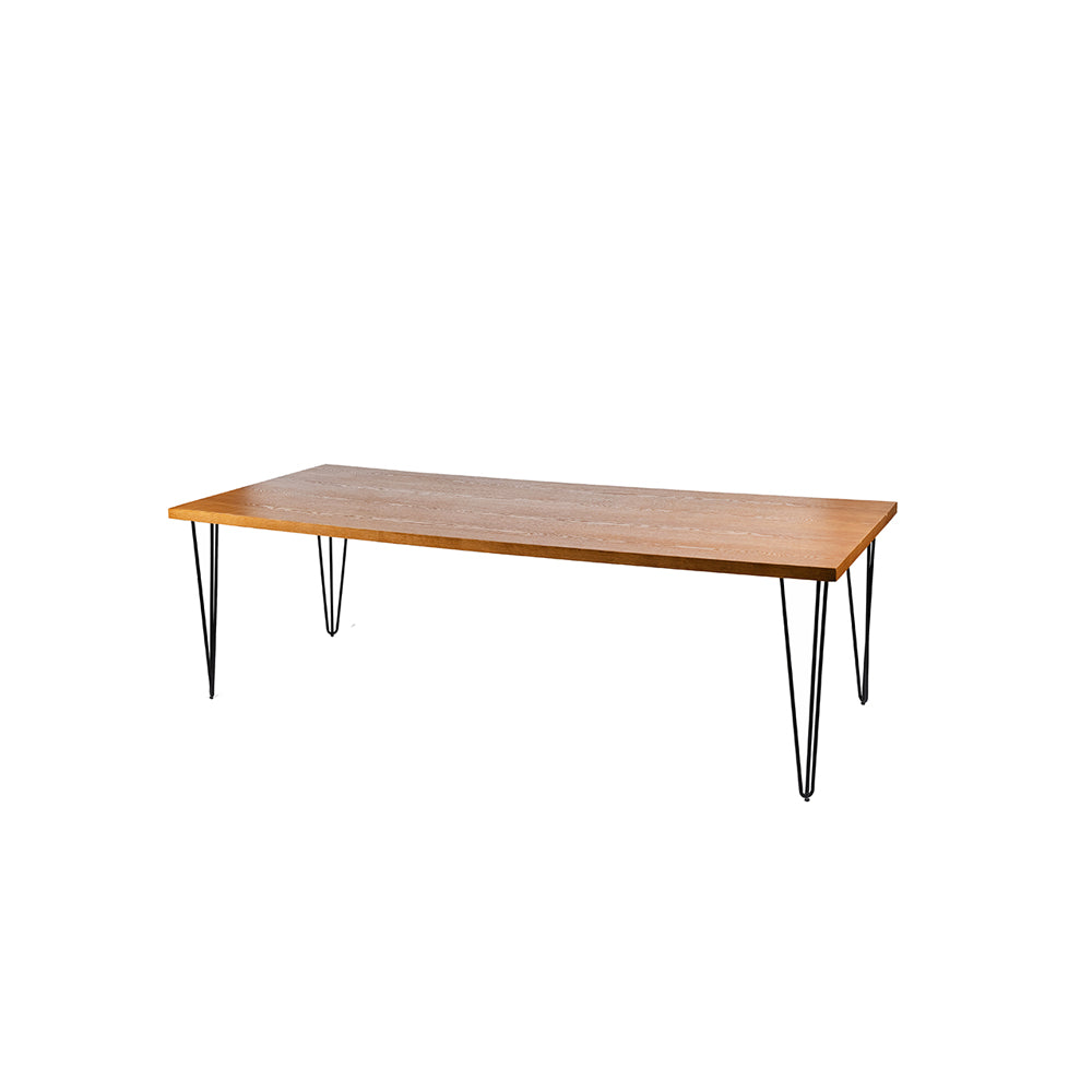 Woodwash Hairpin Dining Table
