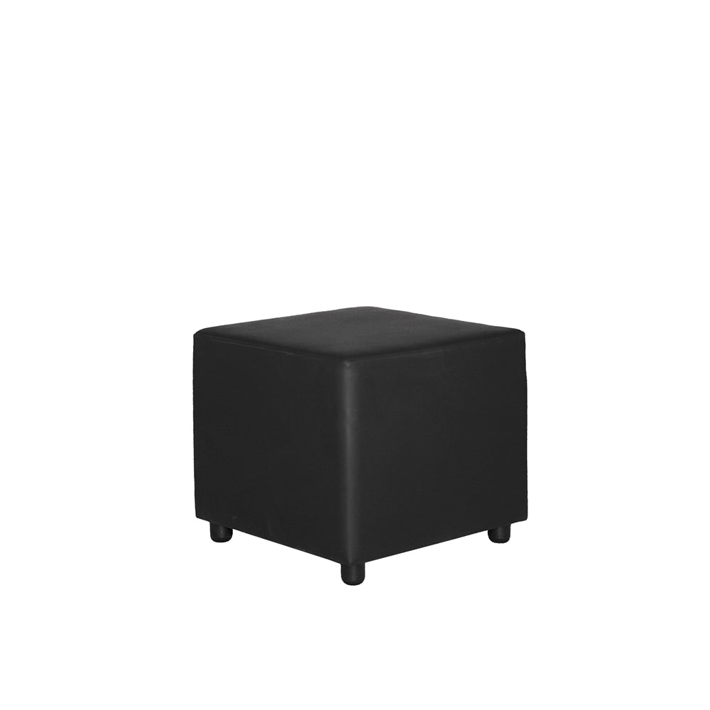 Cube Ottoman Black