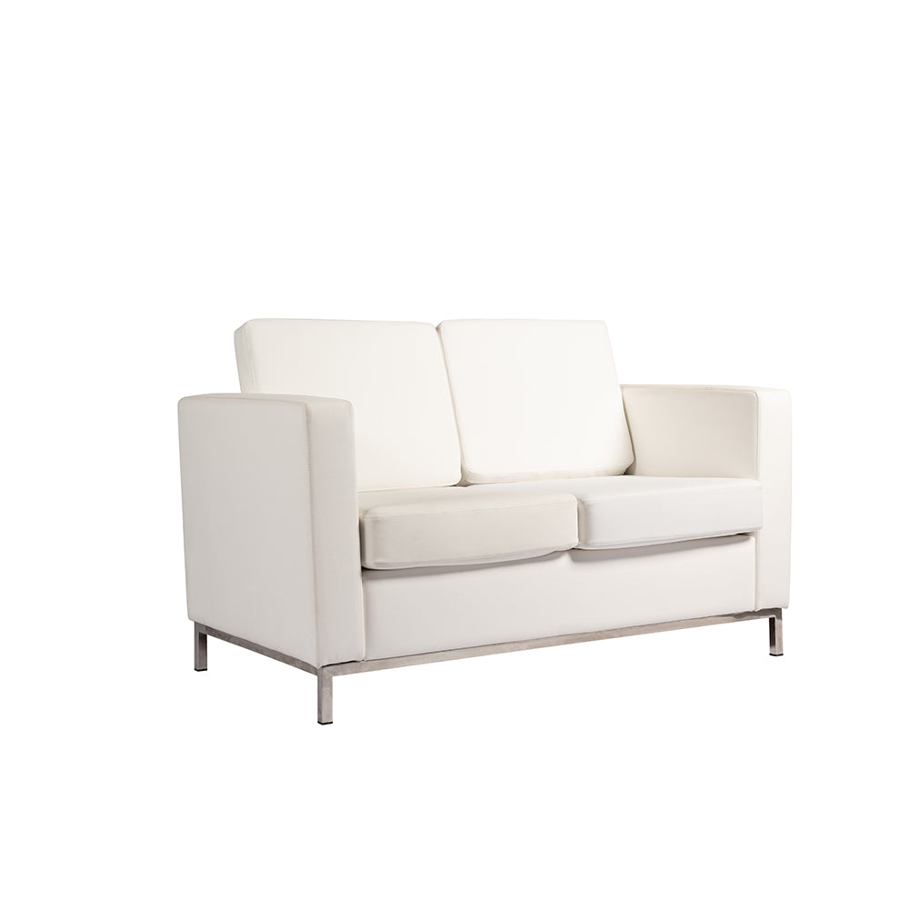Knoll Two Seater Sofa White