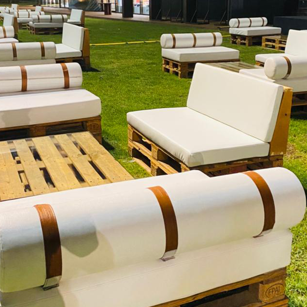 Pallet Sofa with Backrest