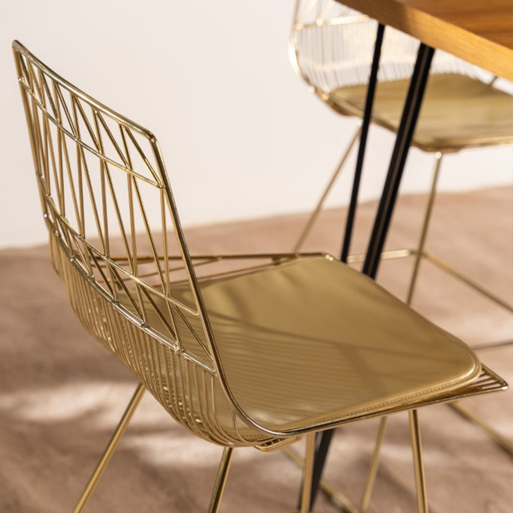 Arrow Dining Chair Gold