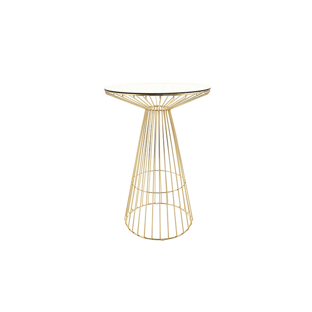 Wire Cocktail Table Gold