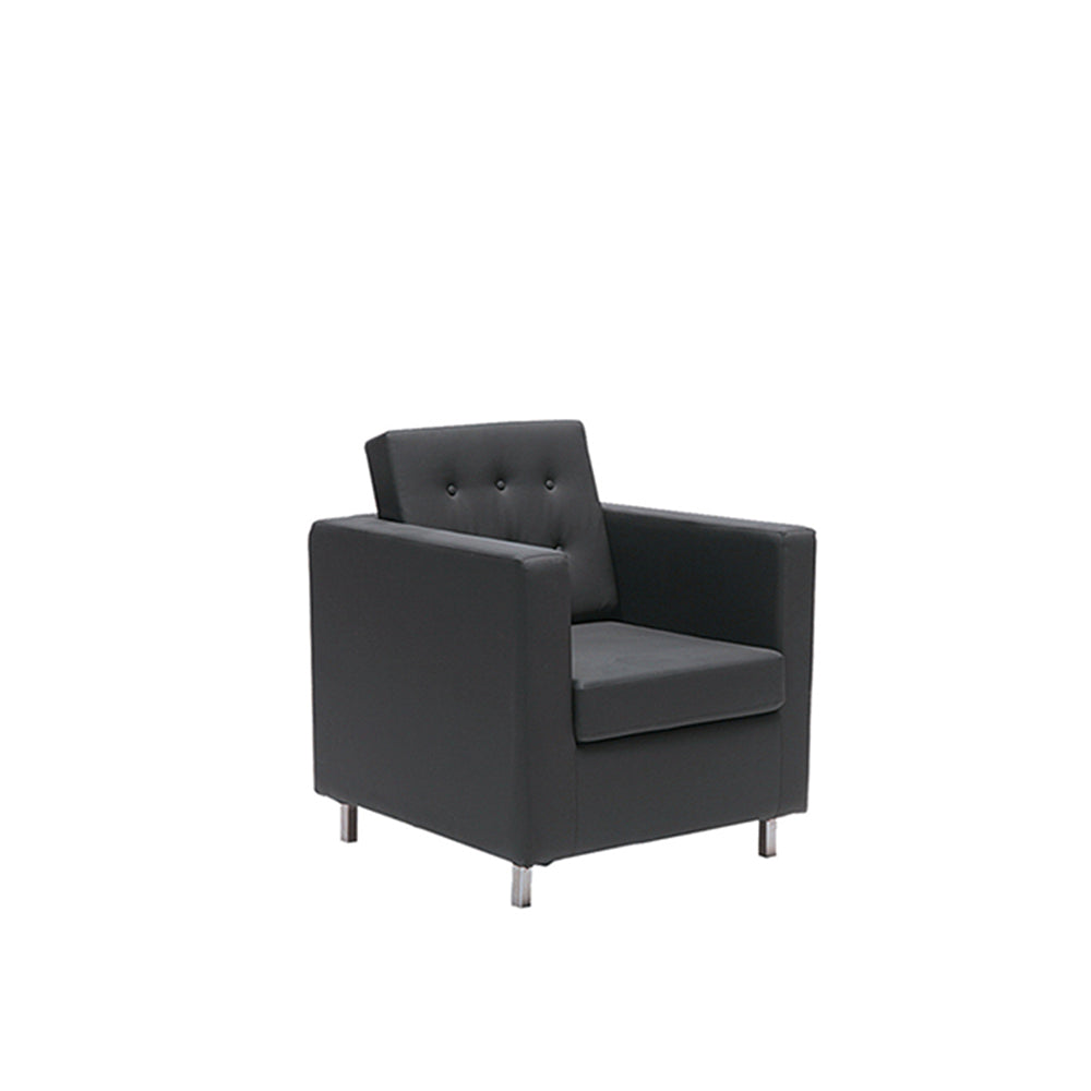 Knoll Single Seater Sofa Black