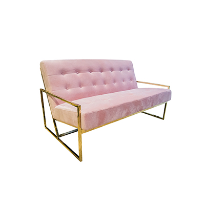 Elle Two seater Sofa  - Pink