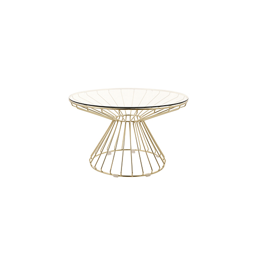Wire Coffee Table (Gold)