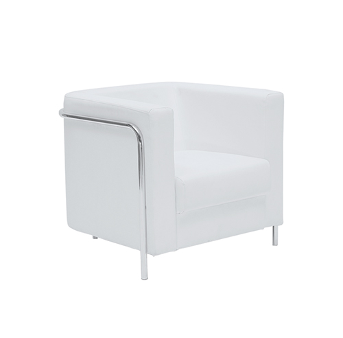 Corbusier Single Seater Sofa - White