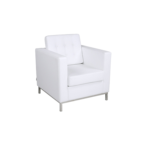 Knoll Single Seater Sofa - White