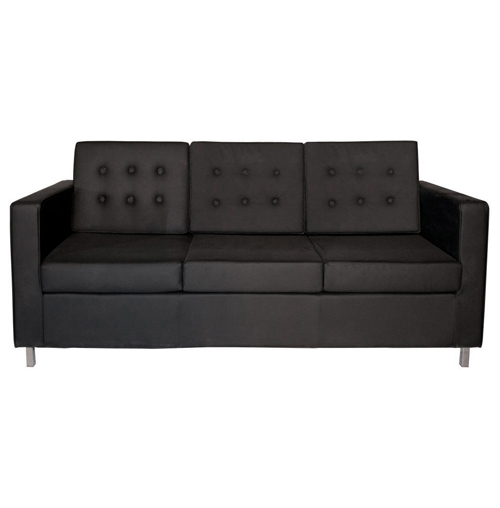 Knoll Three Seater Sofa  - Black