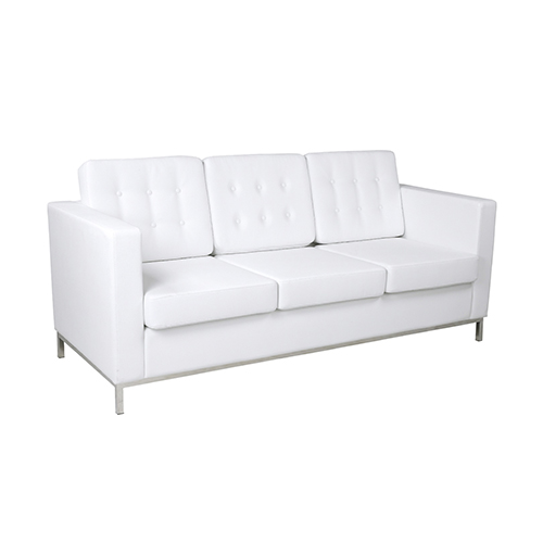 Knoll Three Seater Sofa - White