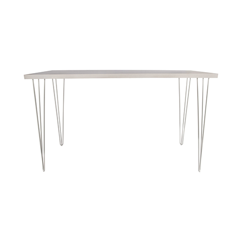 Whitewash Cocktail Table with White Hairpin Leg 183(L)