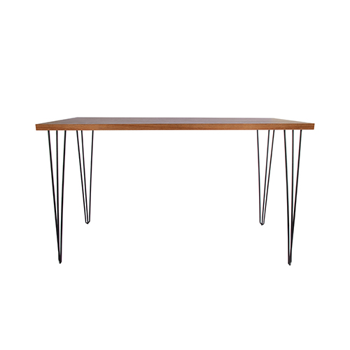 Woodwash Cocktail Table with Black Hairpin Leg 183(L)