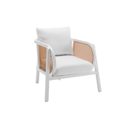 Hamilton Single Seater Sofa - White